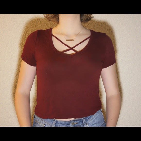 Bozzolo Red Crop Top - Picture 1 of 2